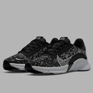 Nike SuperRep Go 3 Flyknit black white Sz 7.5/7